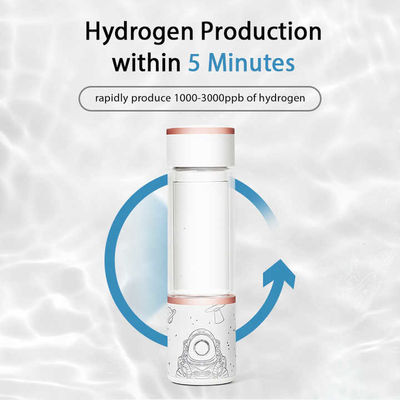 Bom preço Gerador de água de hidrogénio de garrafa portátil de vidro recarregável 1,3 ppm-2 ppm on-line